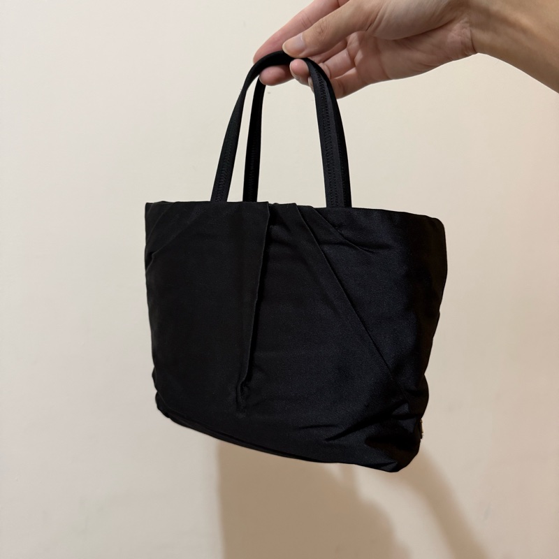 PRADA 緞面迷你手提包 花朵包-9