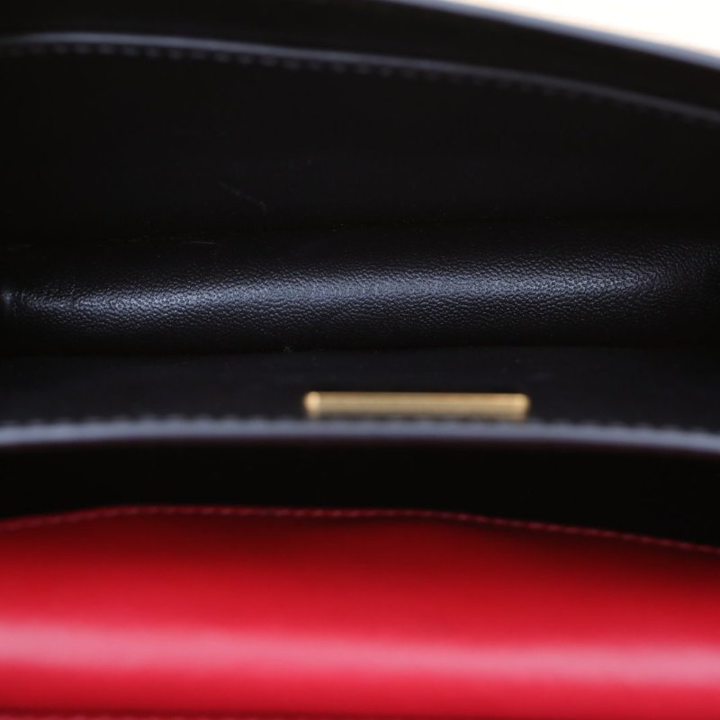 PRADA Cahier盒子包20拼色牛皮金扣肩背包-2