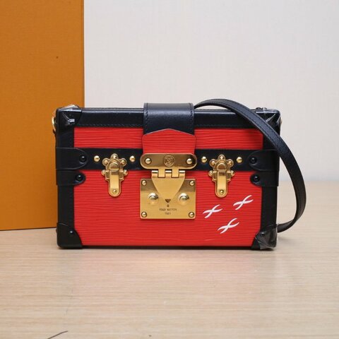 LOUIS VUITTON PETITEMALLE月光寶盒18.5紅色EPI水波紋牛皮金扣2015肩背包