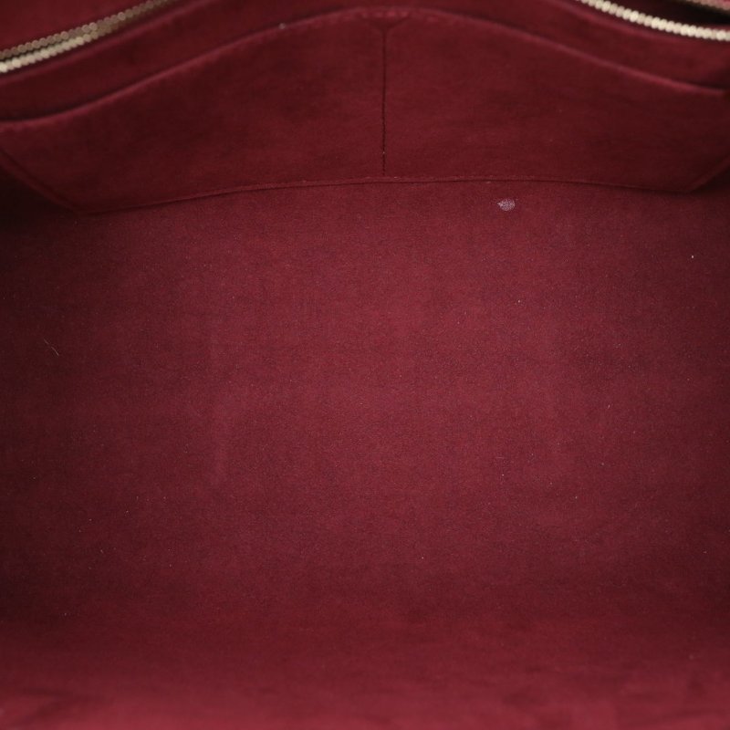 LOUIS VUITTON Onthego中號35牛皮2020黑白大Logo印花肩背包-3