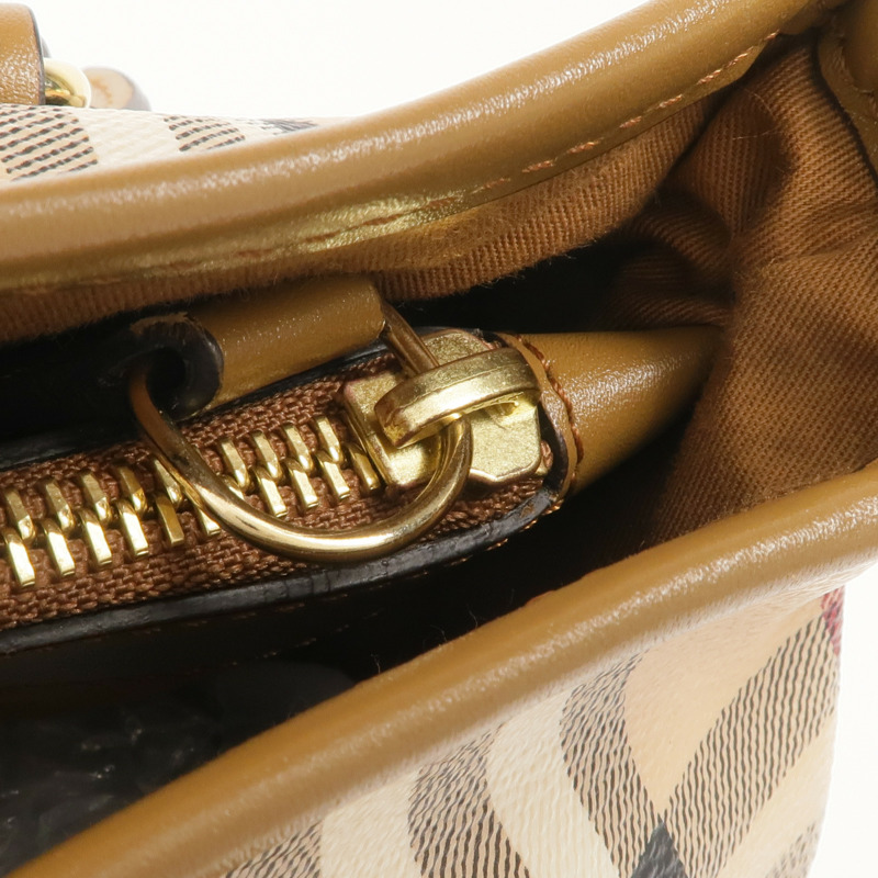 BURBERRY 塗層帆布Haymarket Northfield金扣手挽肩背兩用袋-9