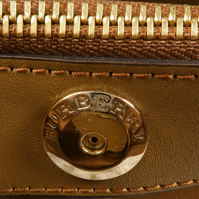 BURBERRY 塗層帆布Haymarket Northfield金扣手挽肩背兩用袋-11