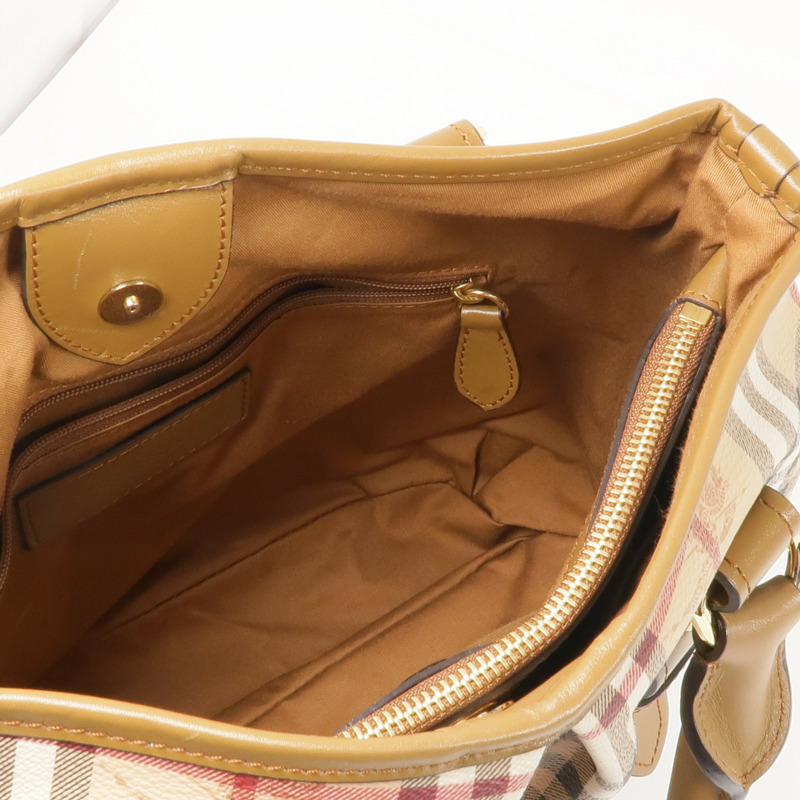 BURBERRY 塗層帆布Haymarket Northfield金扣手挽肩背兩用袋-12