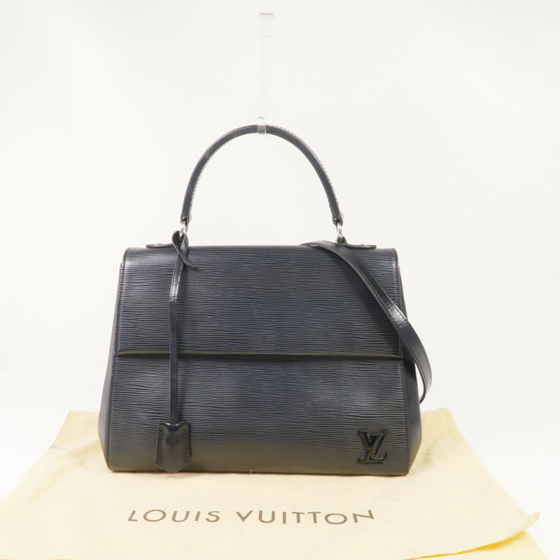 LOUIS VUITTON Epi Cluny MM銀扣手挽肩背兩用袋-23