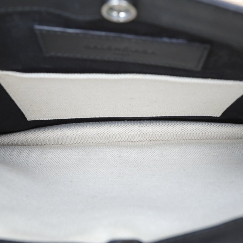 BALENCIAGA 拼色帆布風琴包斜挎包肩背包-2