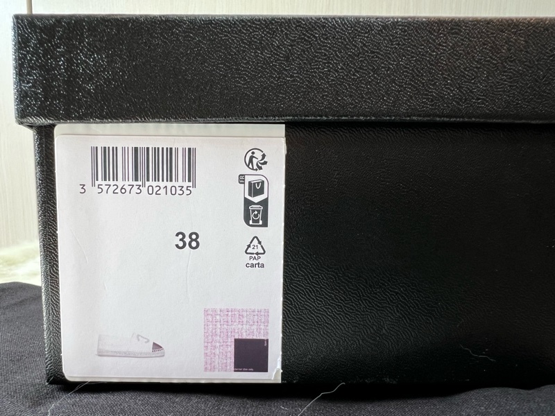 Chanel小香 香奈兒超美毛呢漁夫鞋(全新閒置品)-6