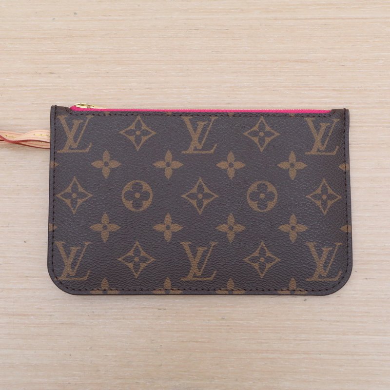 LOUIS VUITTON Neverfull小號29配子袋玫紅內裏老花PVC金扣2021肩背包-2