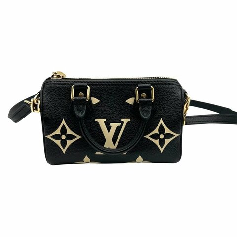 【美收精品】LV 黑色 NANO Speedy B-974【隔月月中將轉賣至日本 上架期限30天】