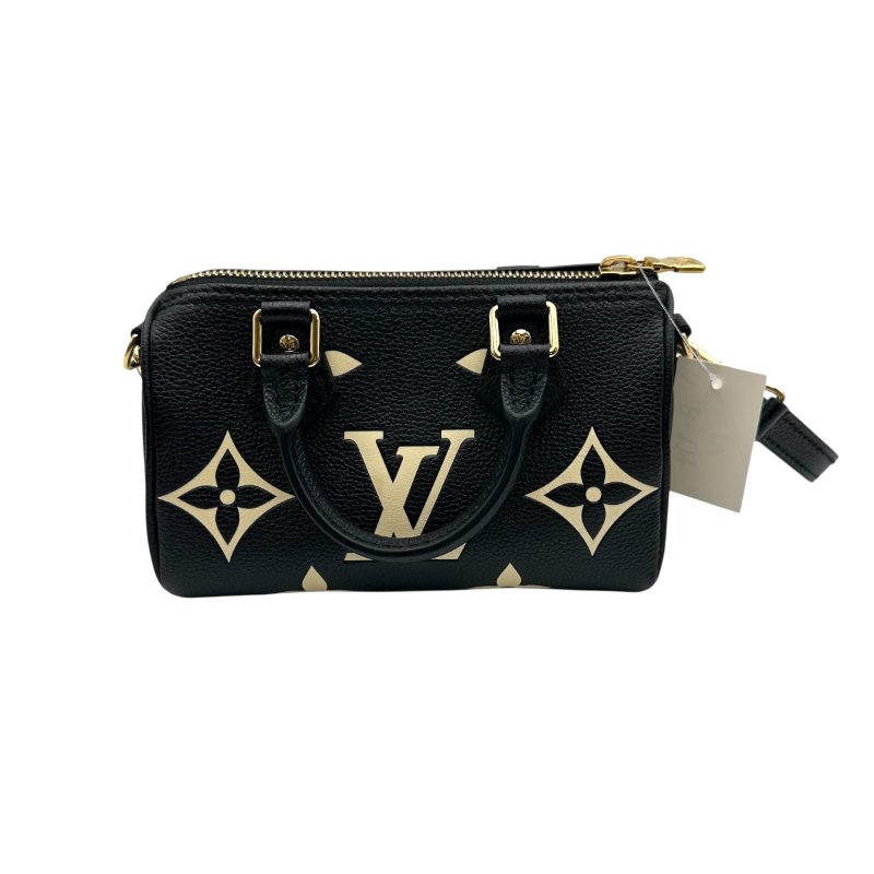 【美收精品】LV 黑色 NANO Speedy B-974【隔月月中將轉賣至日本 上架期限30天】-1