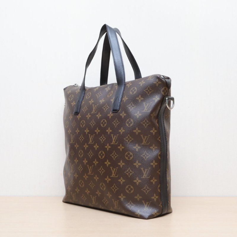 LOUIS VUITTON 老花PVC2010Kitan男士公事包肩背包-4