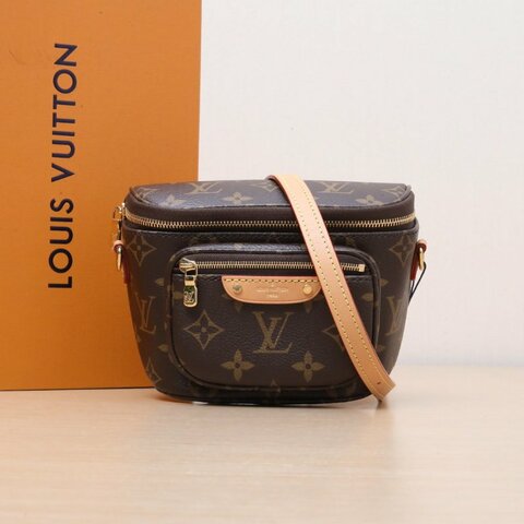 LOUIS VUITTON Bumbag腰包Mini17老花PVC晶片肩背包