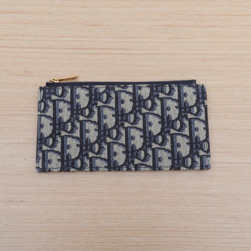 DIOR SADDLE馬鞍鏈條WOC19二合一墨藍色帆布金扣2021Oblique印花肩背包-2