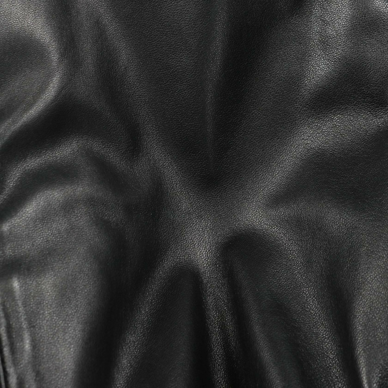 Emporio Armani 帶帽夾克,皮革尼龍材質,黑色 #01,二手男款-8