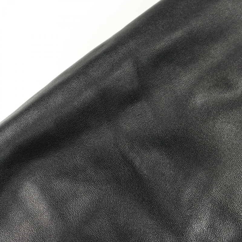 Emporio Armani 帶帽夾克,皮革尼龍材質,黑色 #01,二手男款-10