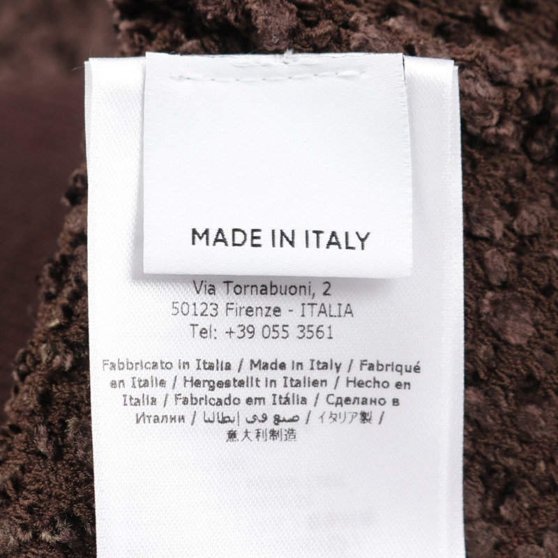 Salvatore Ferragamo V領人造絲棕色背心 #XS 二手女款-4