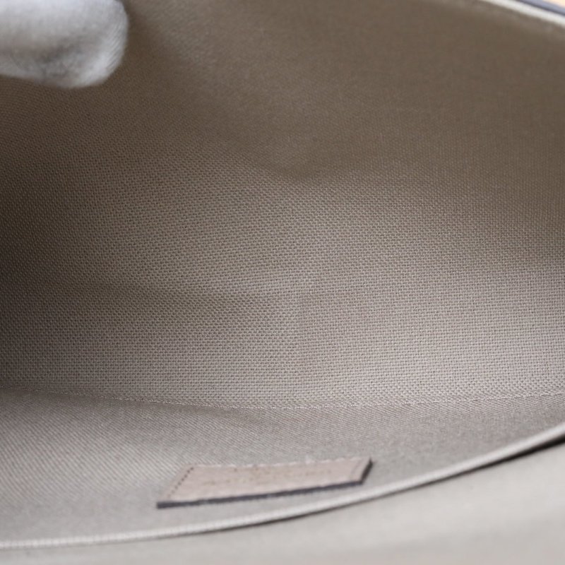 LOUIS VUITTON POCHETTEFELICIE三合一鏈條包大象灰牛皮晶片肩背包-2