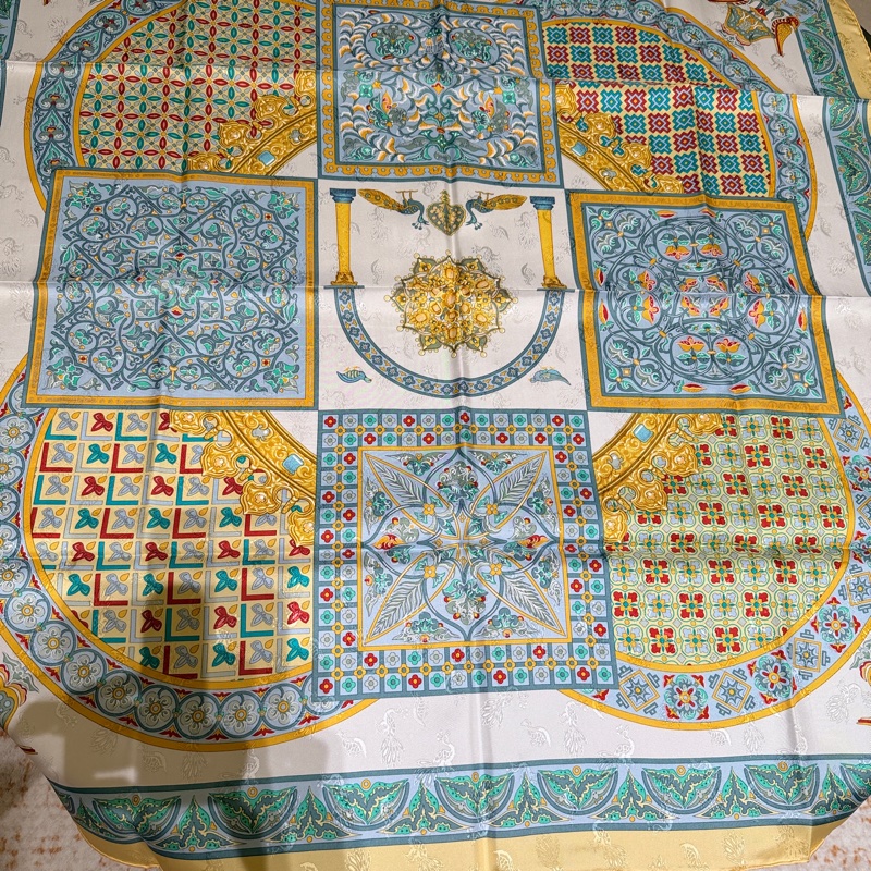 愛馬仕絲巾《拜占庭之穹》絲巾90*90-1