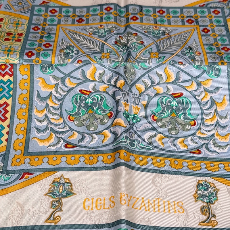 愛馬仕絲巾《拜占庭之穹》絲巾90*90-4