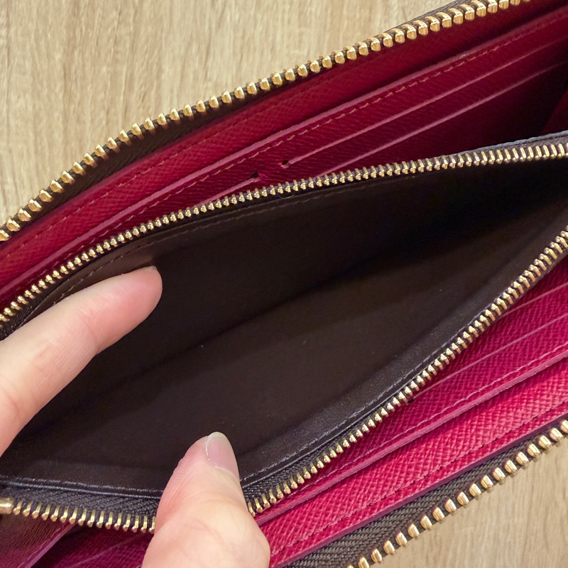 LV 原花金釦Clemence拉鍊8卡長夾M60742-11