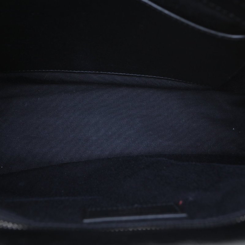 SAINT LAURENT Niki中號28黑色牛皮銀扣肩背包-2