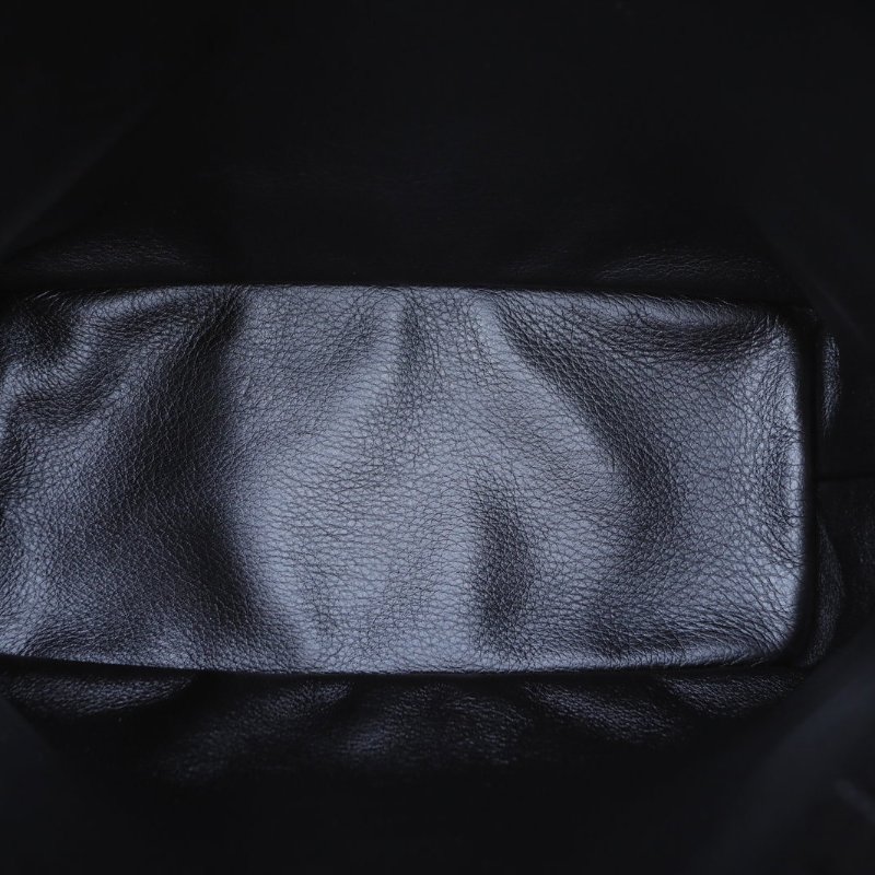 GOYARD Anjou雙面購物袋Mini20黑色牛皮/PVC銀扣肩背包-3