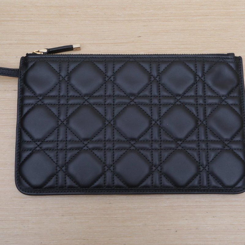 DIOR Toujours手提單肩包大號37黑色牛皮淺金扣2023肩背包-2