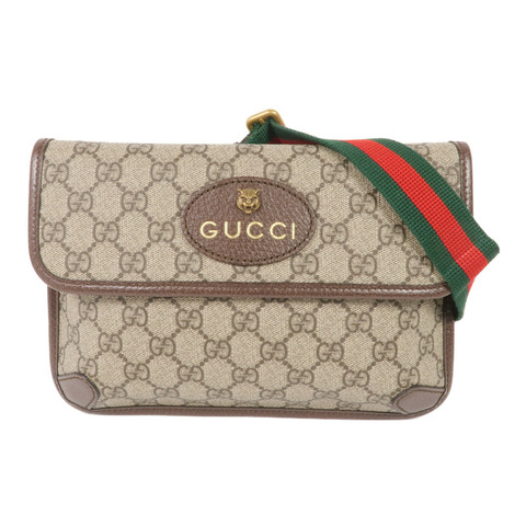 GUCCI 塗層帆布Waist Bag金扣腰包