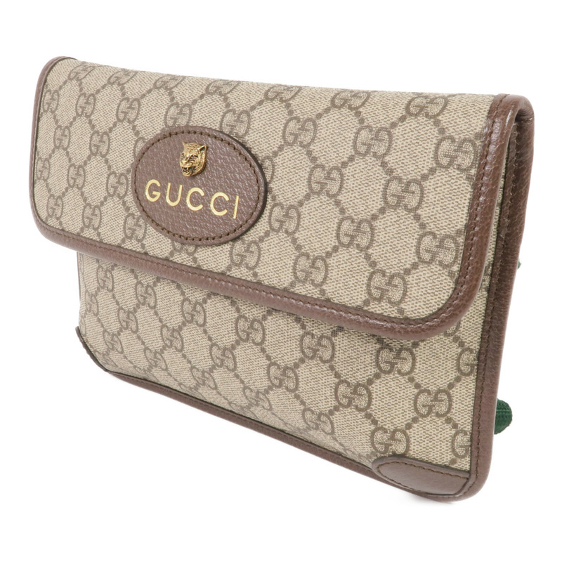 GUCCI 塗層帆布Waist Bag金扣腰包-2