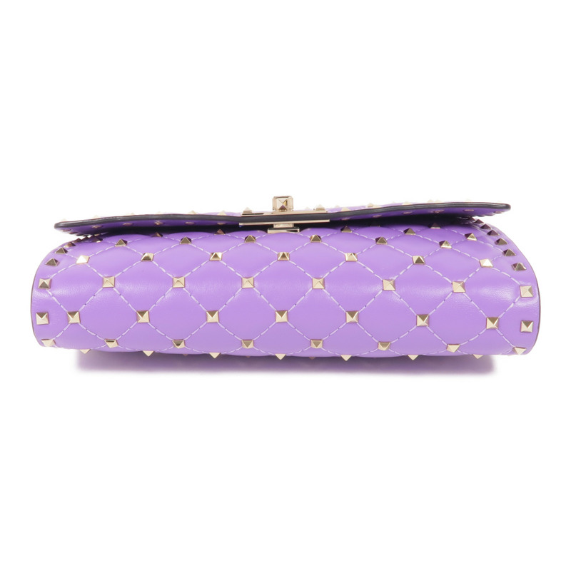 Valentino 羊皮皮革Rockstud Shoulder Bag金扣鏈帶肩背袋-3