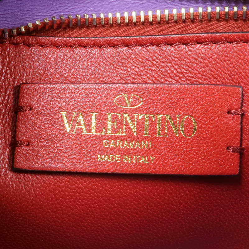Valentino 羊皮皮革Rockstud Shoulder Bag金扣鏈帶肩背袋-11