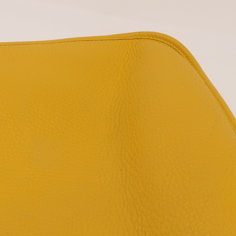 HERMES Clemence皮革Evelyne PM銀扣肩背袋Jaune Ambre-16