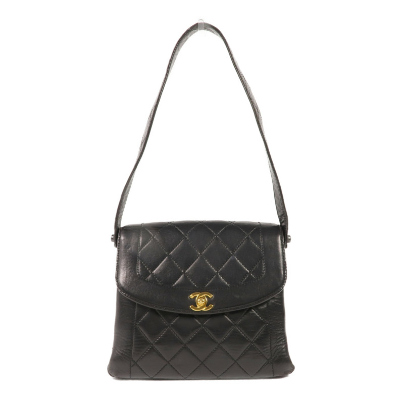 CHANEL 羊皮皮革Shoulder Bag金扣肩背袋-0