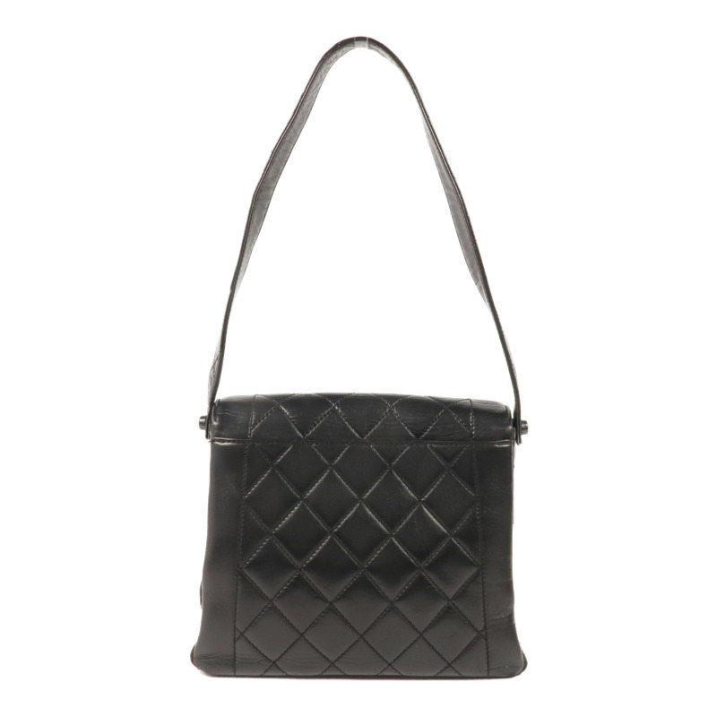 CHANEL 羊皮皮革Shoulder Bag金扣肩背袋-1