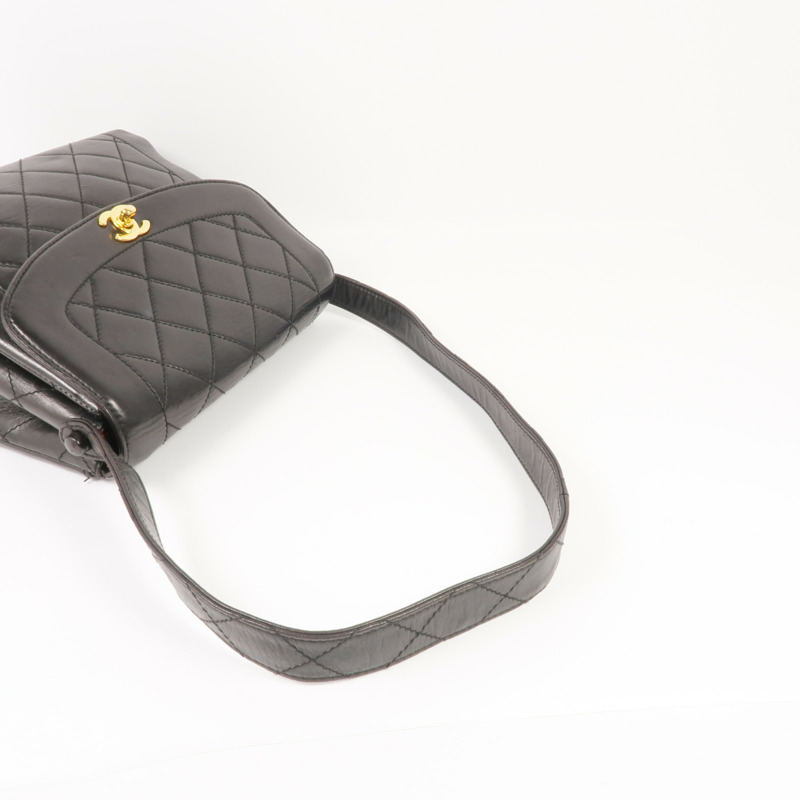 CHANEL 羊皮皮革Shoulder Bag金扣肩背袋-4