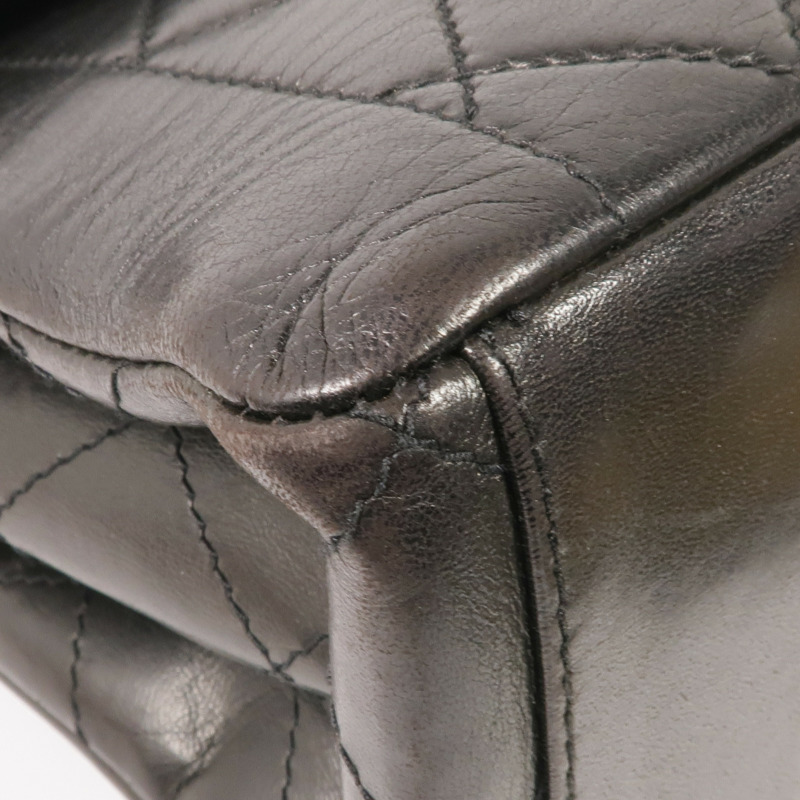 CHANEL 羊皮皮革Shoulder Bag金扣肩背袋-6