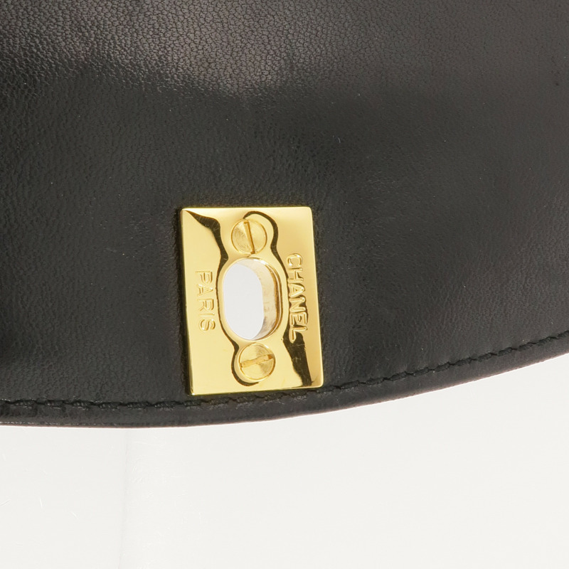 CHANEL 羊皮皮革Shoulder Bag金扣肩背袋-14