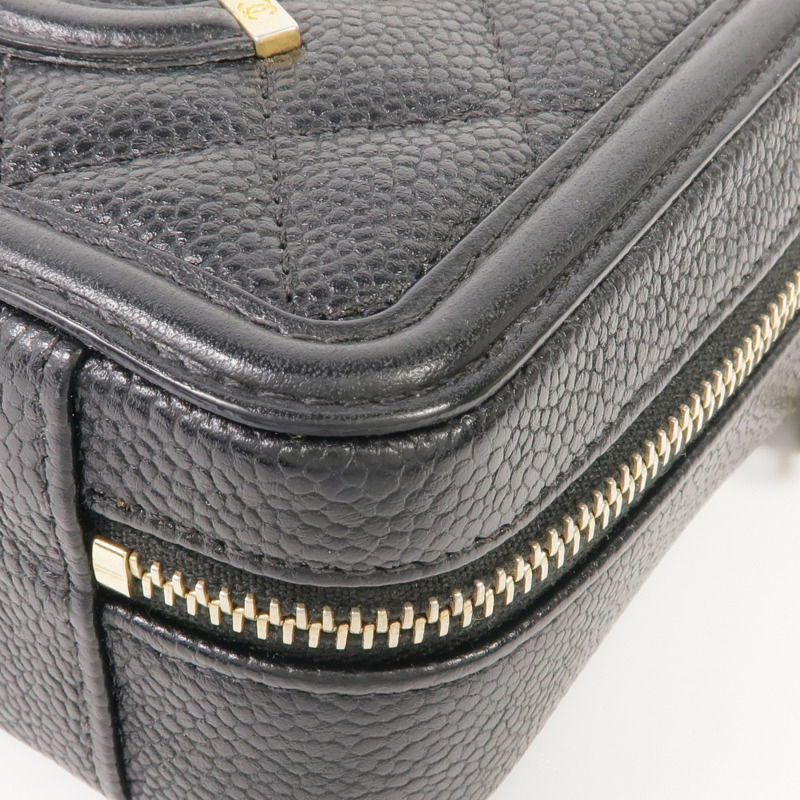 CHANEL 牛皮皮革Filigree Camera Bag金扣鏈帶肩背袋-5