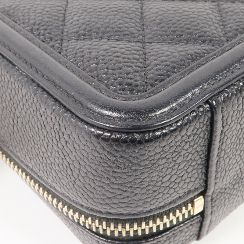 CHANEL 牛皮皮革Filigree Camera Bag金扣鏈帶肩背袋-8