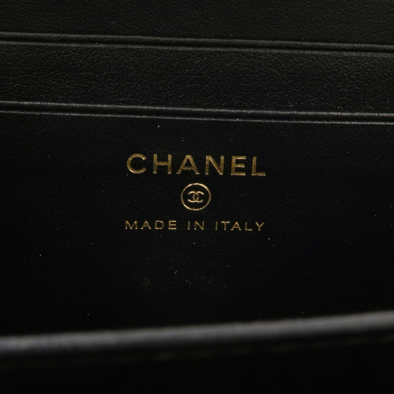 CHANEL 牛皮皮革Filigree Camera Bag金扣鏈帶肩背袋-13