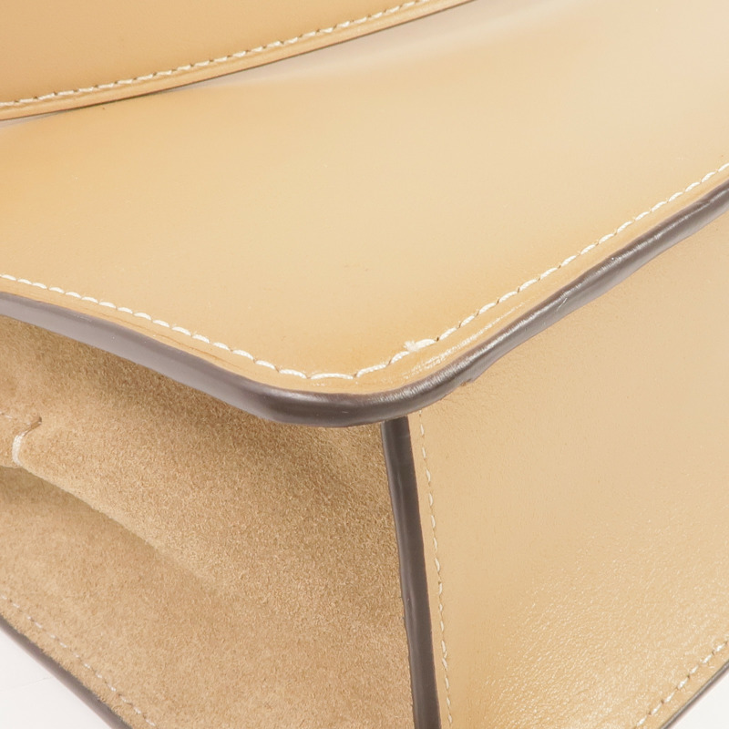 COACH 牛皮皮革2way Shoulder Bag銀扣手挽肩背兩用袋-8