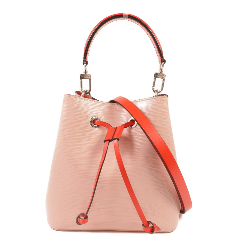 LOUIS VUITTON Epi Neo Noe BB銀扣手挽肩背兩用袋/Rose Ballerine-0