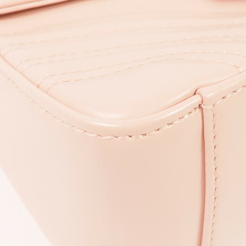 GUCCI 牛皮皮革GG Marmont銀扣手挽肩背兩用袋-6