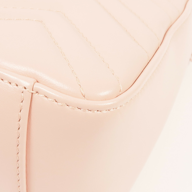 GUCCI 牛皮皮革GG Marmont銀扣手挽肩背兩用袋-7