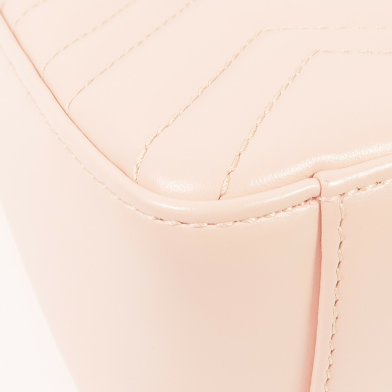 GUCCI 牛皮皮革GG Marmont銀扣手挽肩背兩用袋-8