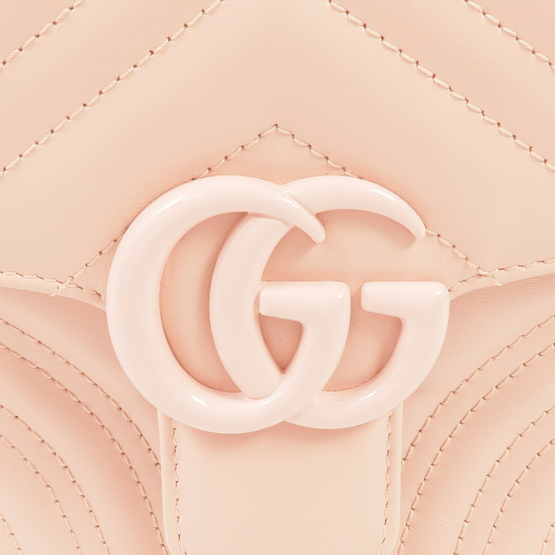 GUCCI 牛皮皮革GG Marmont銀扣手挽肩背兩用袋-9