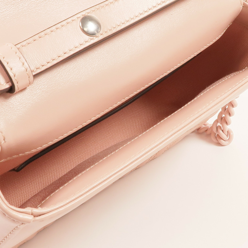 GUCCI 牛皮皮革GG Marmont銀扣手挽肩背兩用袋-11