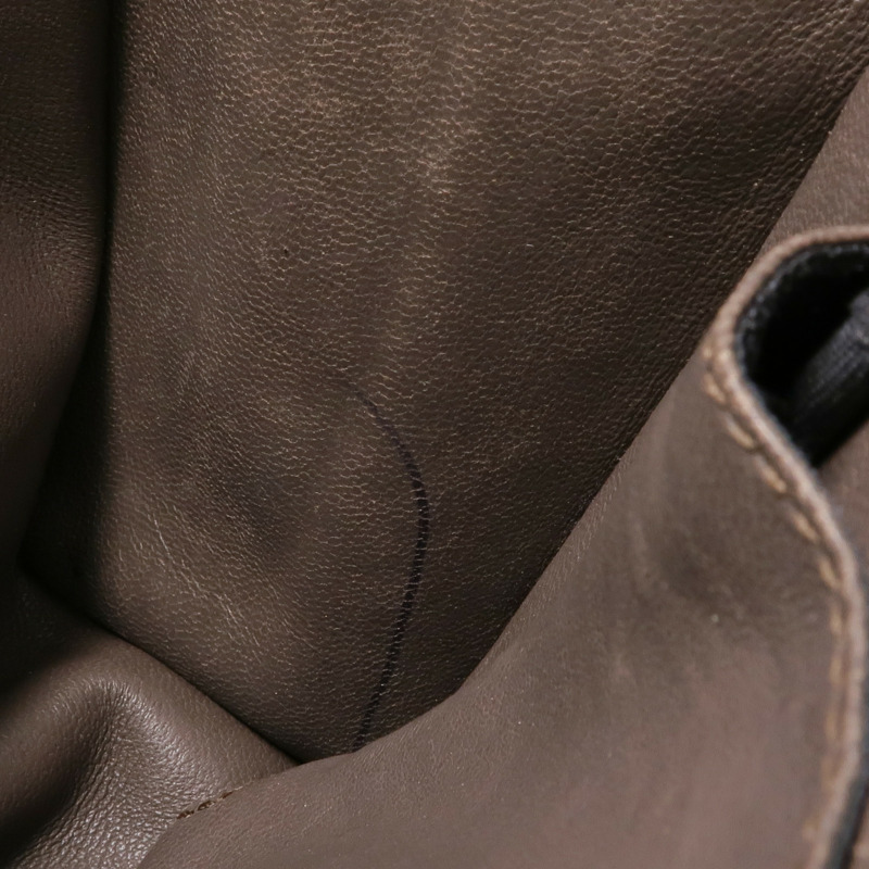 GUCCI 牛皮皮革Stud Bamboo Shoulder Bag銀扣鏈帶肩背袋-20