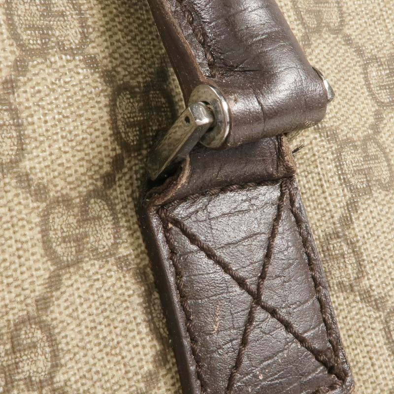 GUCCI 塗層帆布Supreme Tote Bag銀扣手挽袋-10