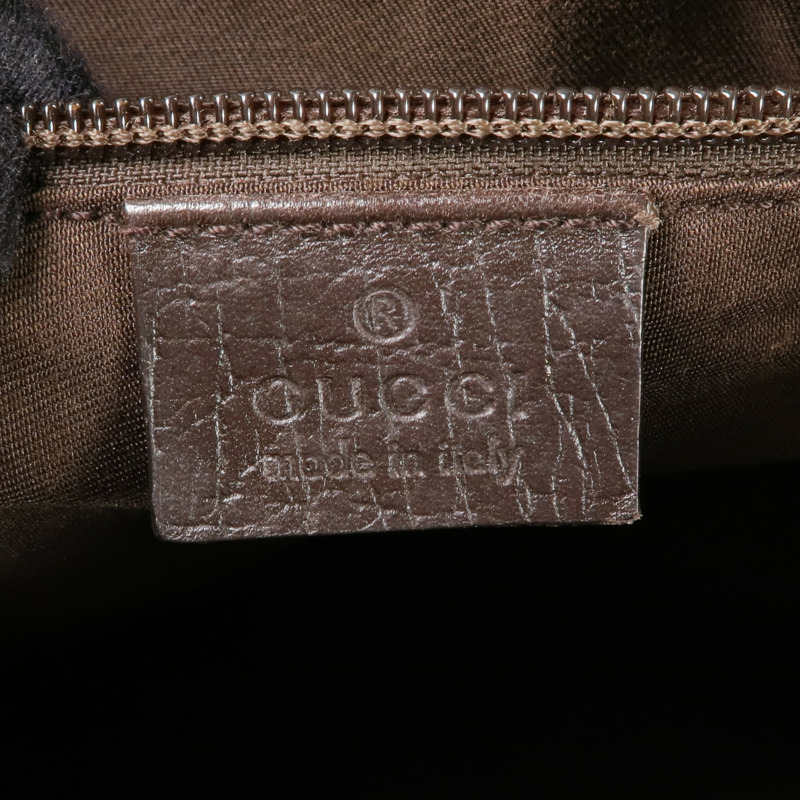 GUCCI 塗層帆布Supreme Tote Bag銀扣手挽袋-14