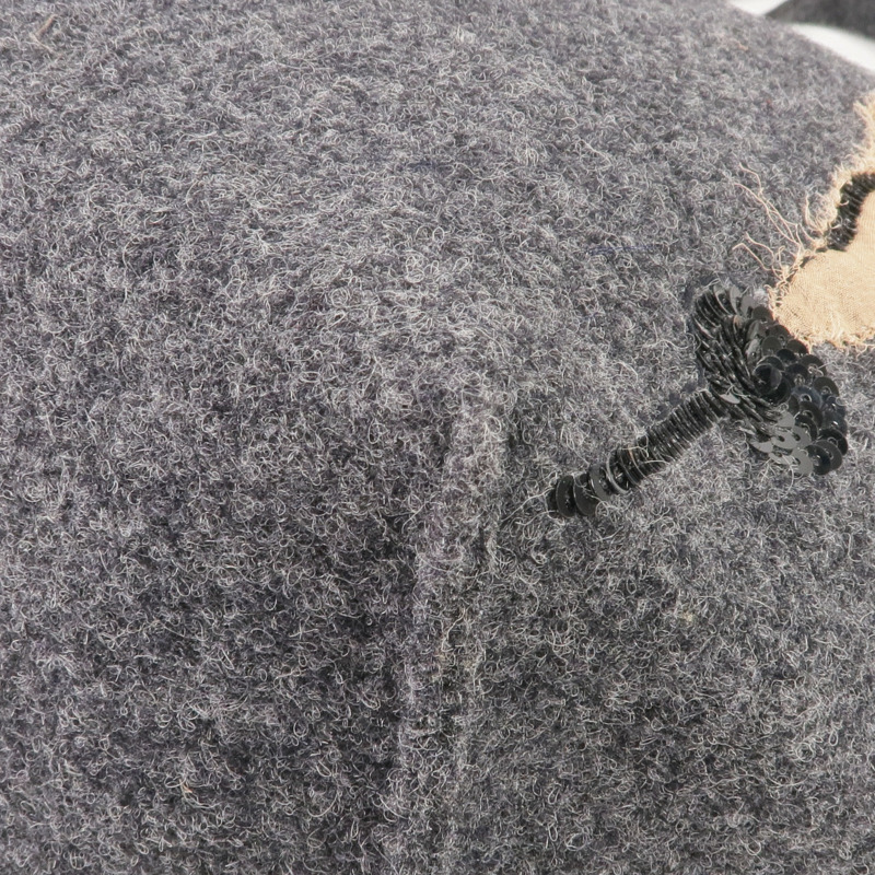 Valentino 毛氈Tote Bag銀扣手挽袋-5